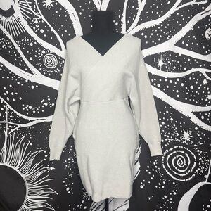 Halara Sweater Dress Gray Sz M